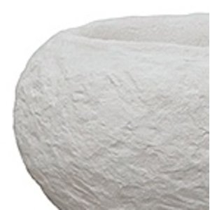 Polystone Rock - Kunststof pot - Findling White - H 18cm