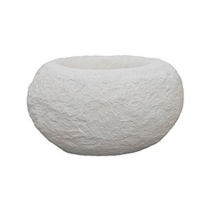 Polystone Rock - Kunststof pot - Findling White - H 22cm