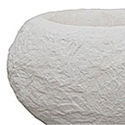 Polystone Rock - Kunststof pot - Findling White - H 22cm