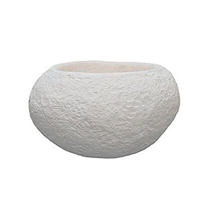 Polystone Rock - Kunststof pot - Findling White - H 48cm