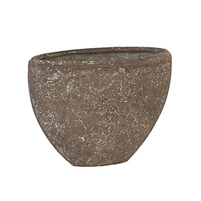 Polystone Rock Plain- Kunststof pot - Oval - H 40cm