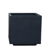 Polystone Rock - Kunststof pot - Natie Square Smoke - H 50cm