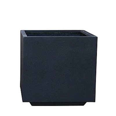 Polystone Rock - Kunststof pot - Natie Square Smoke - H 50cm