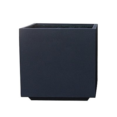 Polystone Rock - Kunststof pot - Natie Square Smoke - H 60cm