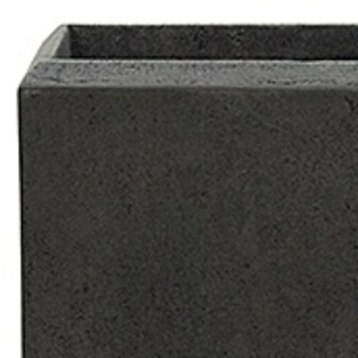 Polystone - Kunststof pot - Square Smoke - H 26cm