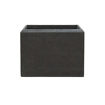 Polystone - Kunststof pot - Square Smoke - H 25cm