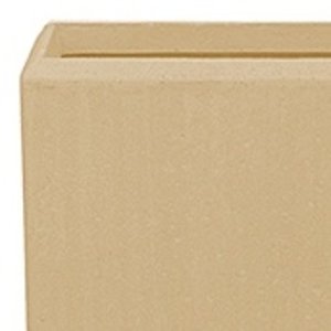 Polystone - Kunststof pot - Rectangle Natural - H 45cm