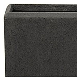 Polystone - Kunststof pot - Rectangle Smoke - H 45cm