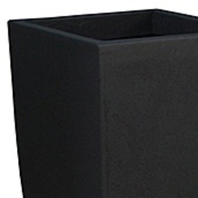 Polystone Timeless - Kunststof pot - Square Smoke - H 59cm