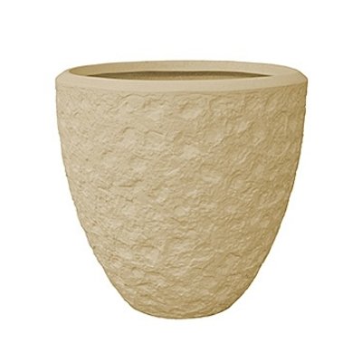 Polystone - Kunststof pot - Couple Rockwell Natural - H 40cm