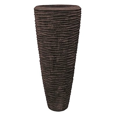 Polystone - Kunststof pot - Partner Seaside Brown - H 120cm