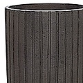 Polystone Lourdee - Kunststof pot - Cylinder Brown - H 70cm