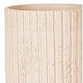 Polystone Lourdee - Kunststof pot - Cylinder White - H 50cm