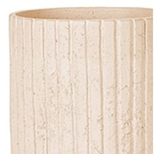 Polystone Lourdee - Kunststof pot - Cylinder White - H 50cm