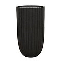 Polystone Lourdee - Kunststof pot - Cylinder Smoke - H 50cm
