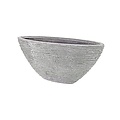 Polystone - Kunststof pot - Oval Seaside Lava Raw Grey - H 40cm