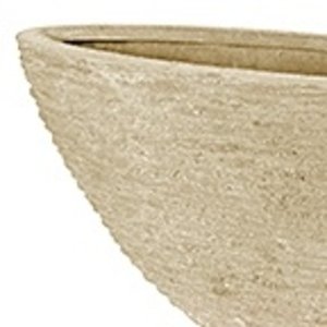 Polystone - Kunststof pot - Oval Seaside Natural White - H 40cm