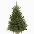 Forest Frosted Pine - Groen met burlap/jute voet - Triumph Tree kunstkerstboom