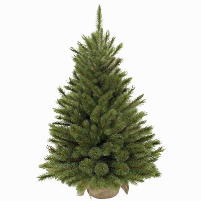 Forest Frosted Pine - Groen met burlap/jute voet - Triumph Tree kunstkerstboom