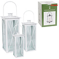Set van 3 lantaarns, serie Wenen wit