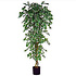 Kunstplant Ficus Hawaii Groen-bont - H 210cm - Kunststof pot - Mica Decorations