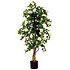 Mica Decorations - Kunstplant Bougainvillea Groen-Wit - H 150cm - in kunststof pot