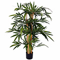 Kunstplant Bamboe Groen - H 100cm - Kunststof pot - Mica Decorations