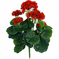 Künstliche Pflanze Geranie Rot - Stecker H 35cm - Mica Decorations