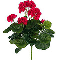 Künstliche Pflanze Geranie Dunkelrosa - Stecker H 35cm - Mica Decorations