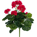 Kunstplant Geranium donkerroze - Steker H 35cm - Mica Decorations