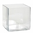 Handgefertigter Glasbatteriekasten Britt, quadratisch 20 cm, transparent