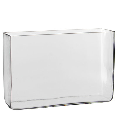 Handgefertigte Glasvase Britt - Transparent - H 20cm - Mica Decorations