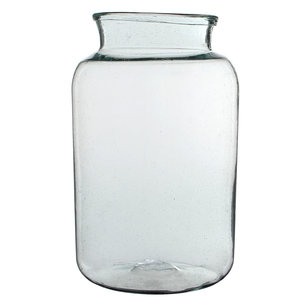 Handgemaakte glazen vaas Vienne, transparant