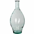 Handgemaakte glazen fles Kyara, Transparant glas, H60cm / D28cm