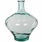 Handgemaakte glazen fles Kyara, Transparant glas, H46cm / D38cm