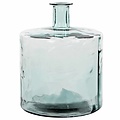 Handgemaakte glazen fles Guan, Transparant glas, H44cm / D35cm