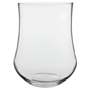 Handgemaakte glazen vaas Kres, transparant