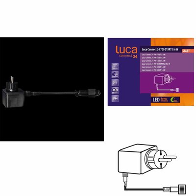 LUCA Connect 24V - START Trafostekker voor 700 lights - 9.6W