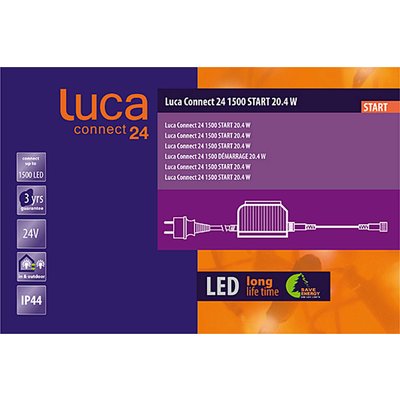 LUCA Connect 24V - START Transformatorstecker für 1500 Leuchten - 20,4W