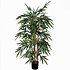 Kunstplant Bamboe Groen - H 150cm - Kunststof pot - Mica Decorations