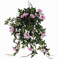 Kunstplant Petunia Roze - L 50cm - Keramiek sierpot - Mica Decorations