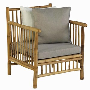 Bambus Lounge Stuhl inklusive Kissen - Exotan