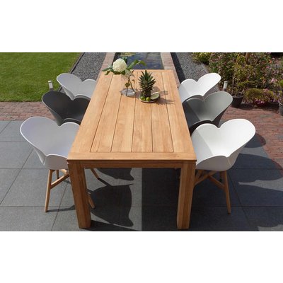 Tulip luxe dining tuinstoel - Grijs - Exotan