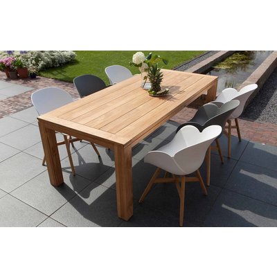 Tulip luxe dining tuinstoel - Grijs - Exotan