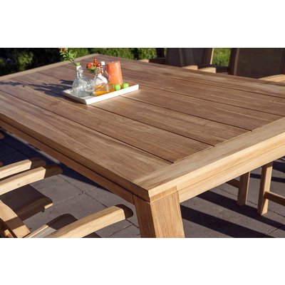 Teakhouten tuintafel Stella - L90 x B90 cm - Exotan