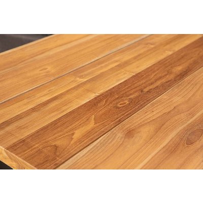 Tuintafel Borneo - Teak / Aluminium - L180 x B90 cm - Exotan