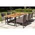 Gartentisch Borneo - Teak / Aluminium - L180 x B90 cm - Exotan