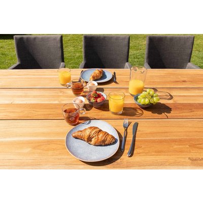 Tuintafel Borneo - Teak / Aluminium - L180 x B90 cm - Exotan