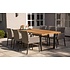 Gartentisch Borneo - Teak / Aluminium - L240 x B100 cm - Exotan