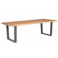 Tuintafel Borneo - Teak / Aluminium - L240 x B100 cm - Exotan